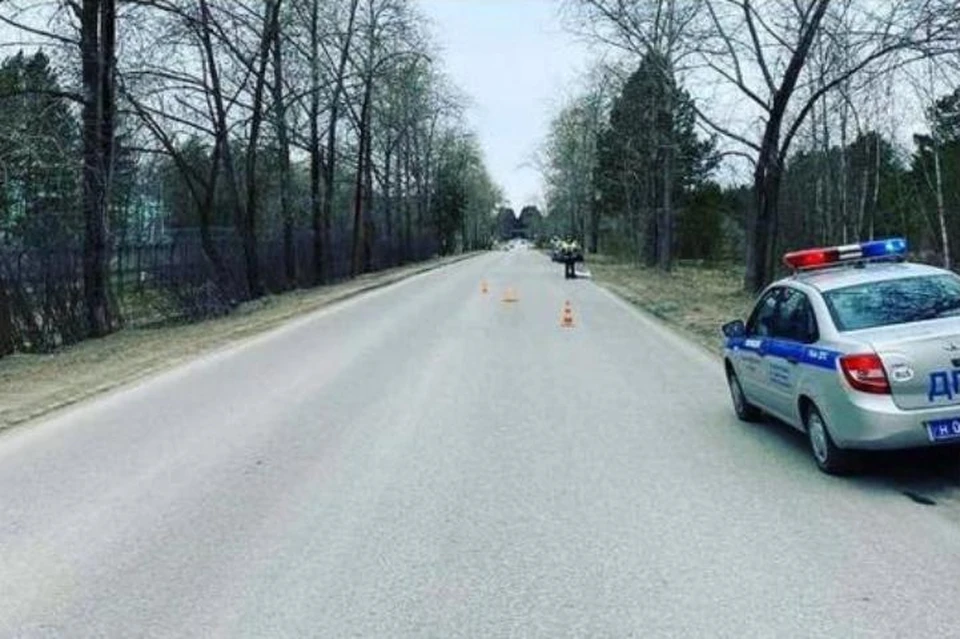 Место смертельной аварии. Фото: страница ГБДД г.Перми в Инстаграм.