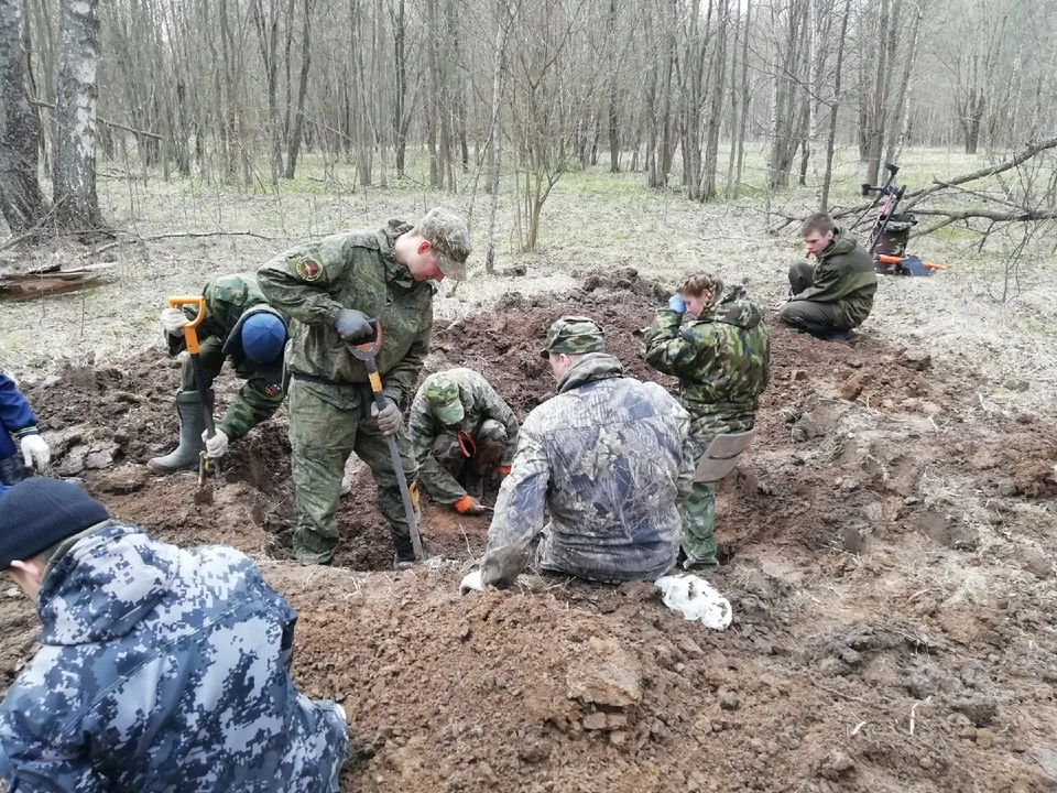 В Тульской области найдены останки шести красноармейцев