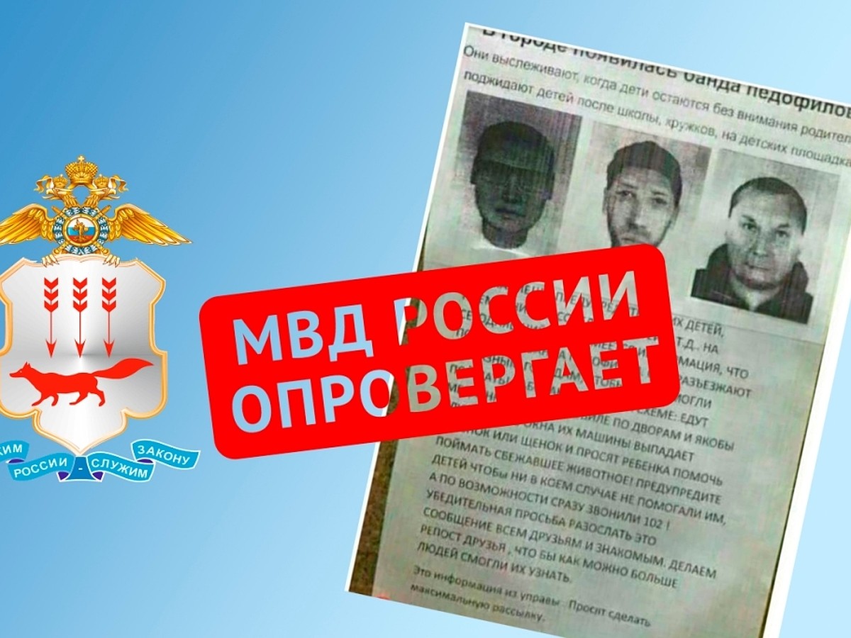 МВД Мордовии опровергло сообщение о педофилах, выслеживающих детей в  поселке Ромоданово - KP.RU