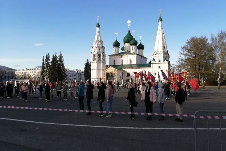 Репетиции шествия проходили в хорошую погоду, но не исключено, что утром 9 мая будет дождливо