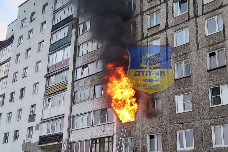 Пожар ликвидировали. Фото: vk.com/murmansk_dtp