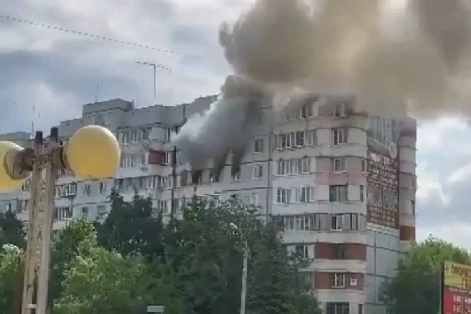 Загорелась квартира на 7 этаже