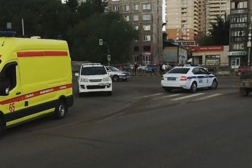 В результате аварии женщина получила травмы