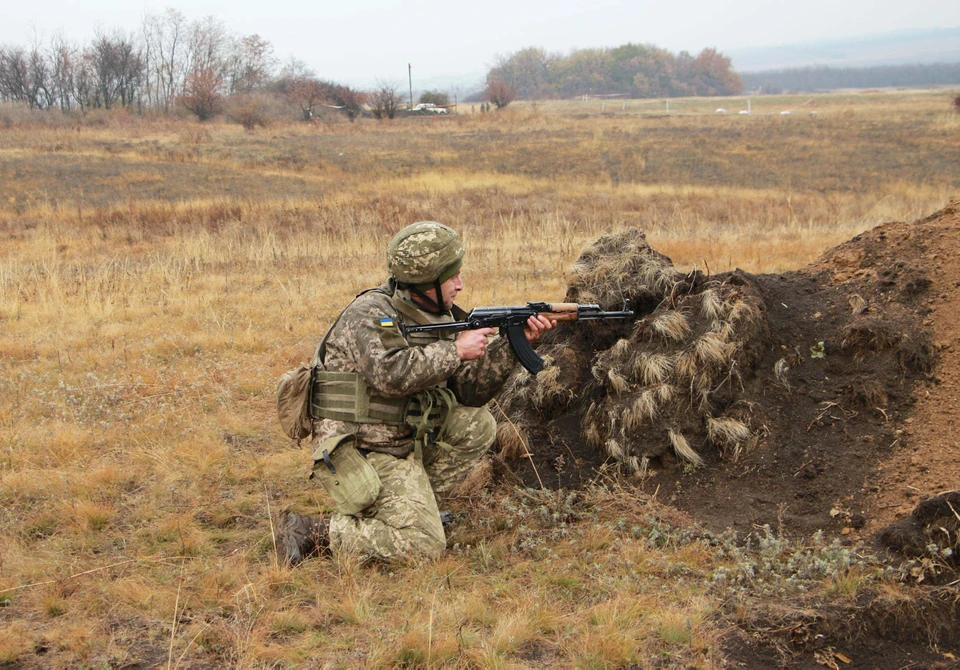Солдаты ВСУ обнаружены в районе Золотого, а в районе Петровского - зафиксирована стрельба. Фото: Штаб ООС