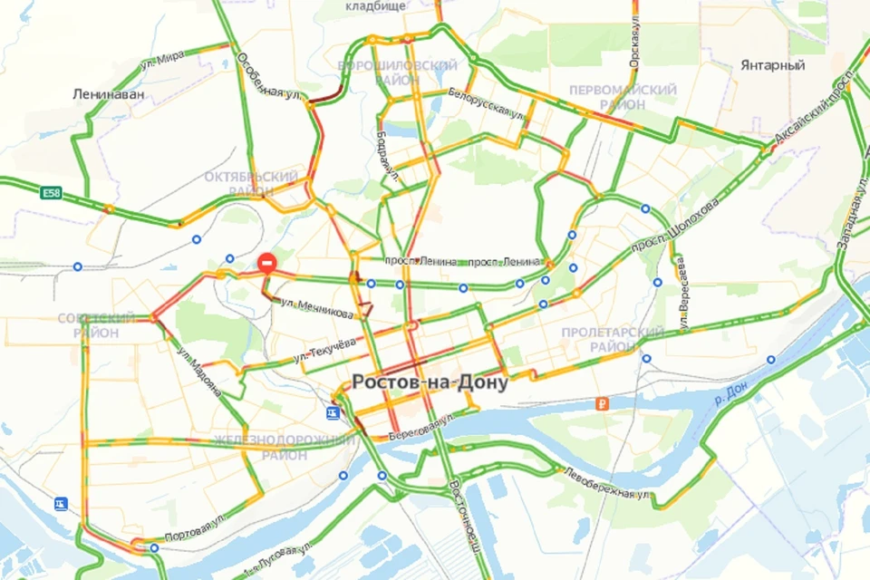 Вечерние пробки в Ростове