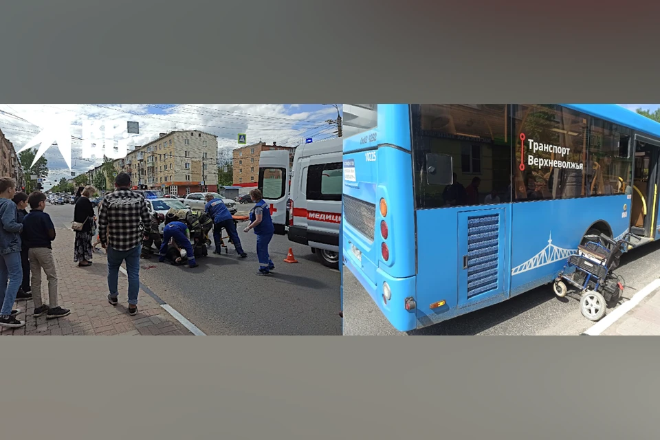 В Твери женщину-инвалида сбил и протащил автобус.