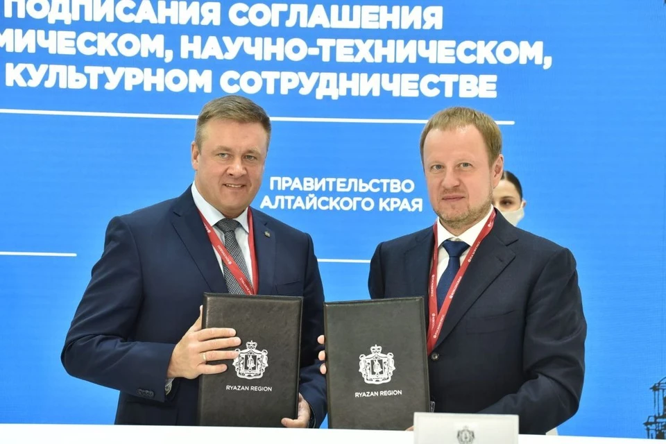 Губернатор Томенко рассказал, что соглашение даст новый импульс развитию отношений Рязанской области и Алтайского края