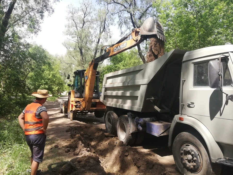 В Омске начали благоустраивать "Зеленый остров".