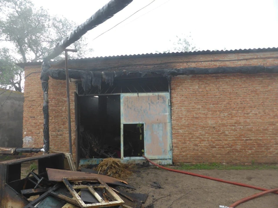 Пожар в техникуме в Новоузенске