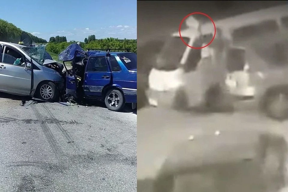В ДТП на трассе пострадали 6 человек, сибиряк расстрелял машину во дворе дома. Фото: ГУ МВД по НСО\Кадр из видео\Кадр из видео\"АСТ-54"