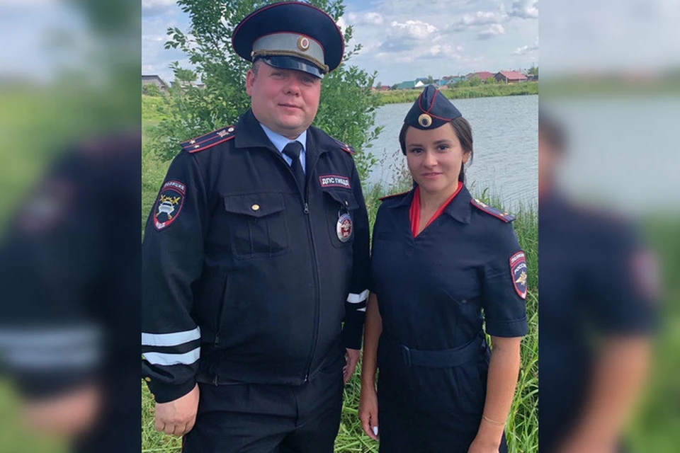 Лейтенант полиции Константин Гаврилин и лейтенант Анастасия Шардакова во время ночного дежурства спасли человека. Фото: ГУ МВД России по Пермскому краю.