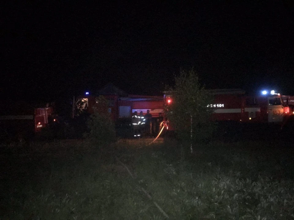 Двое погибли при пожаре в Арзамасском районе ночью 16 июля. ФОТО: ГУ МЧС России по Нижегородской области