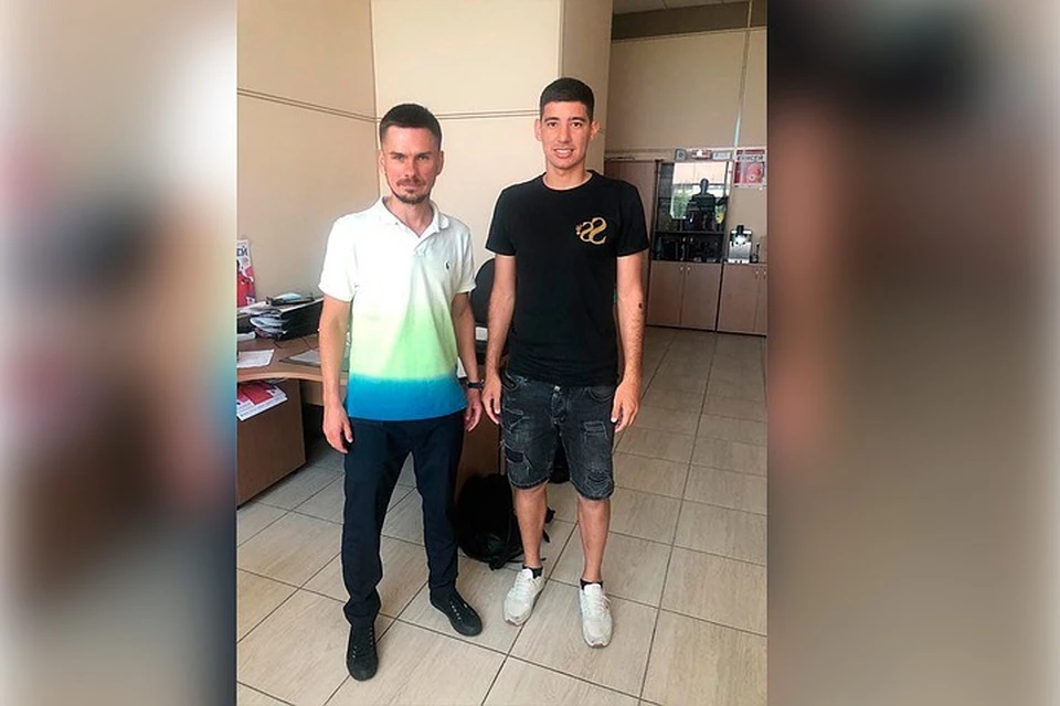 Хуан Лескано справа. Фото: ФК "Енисей"