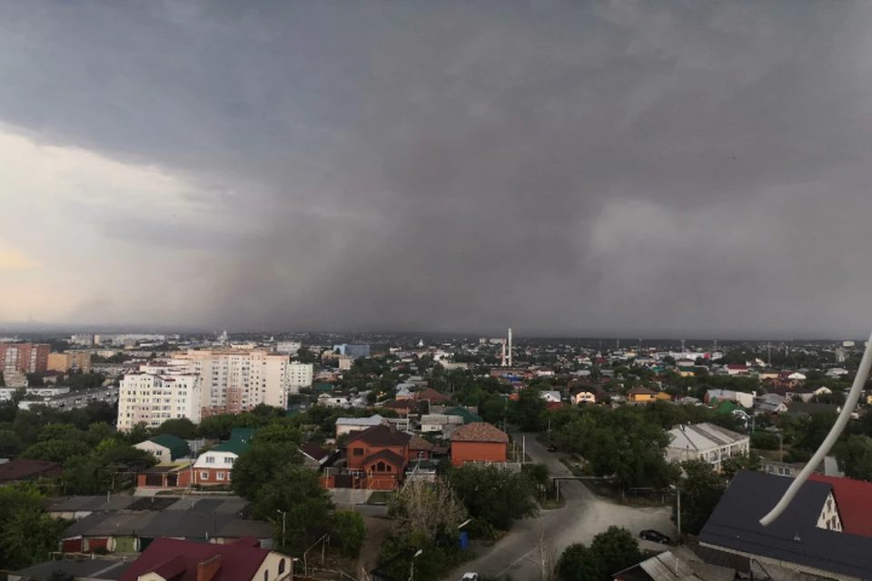 На Сызрань обрушилась гроза