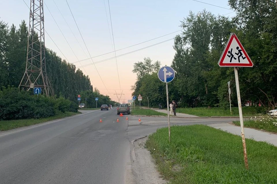 В Советском районе Новосибирска иномарка сбила подростка на самокате. Фото: Госавтоинспекция по Новосибирску