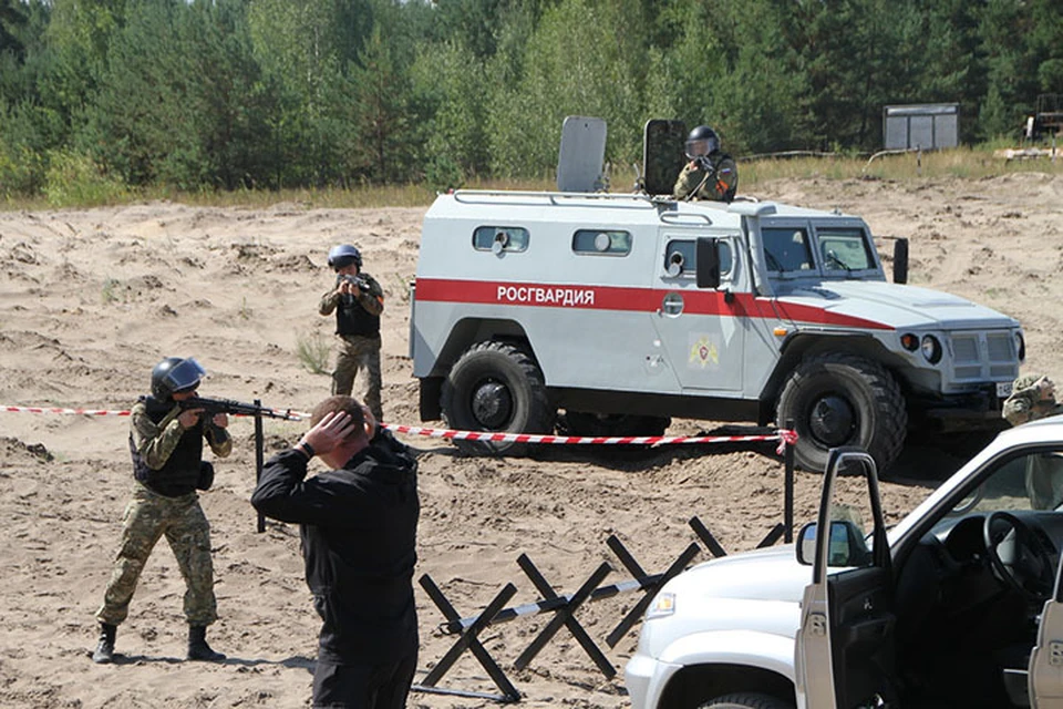 Росгвардейцы в Нижегородской области провели учения «Заслон-2021». ФОТО: Управление Росгвардии.