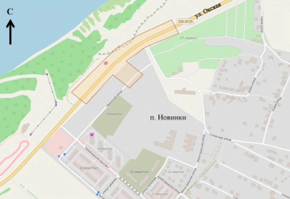 Новый съезд к ЖК "Окский берег" построят в Нижнем Новгороде. ФОТО: ГБУ НО "Институт развития агломерации Нижегородской области"