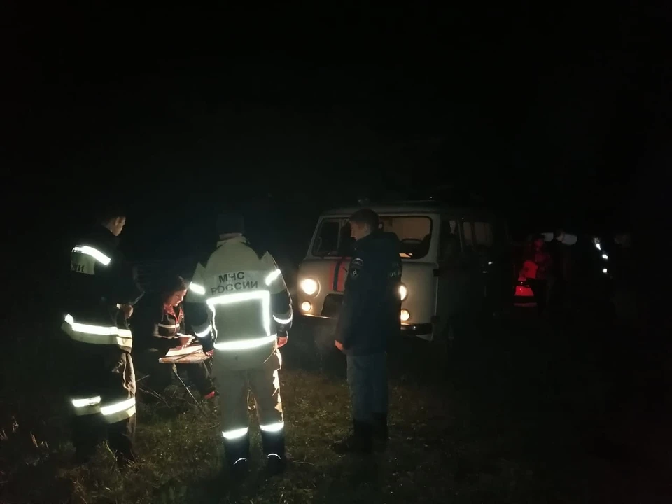 Под Мценском в ночь с 11 на 12 сентября искали 77-летнего грибника. Фото: ГУ МЧС России по Орловской области