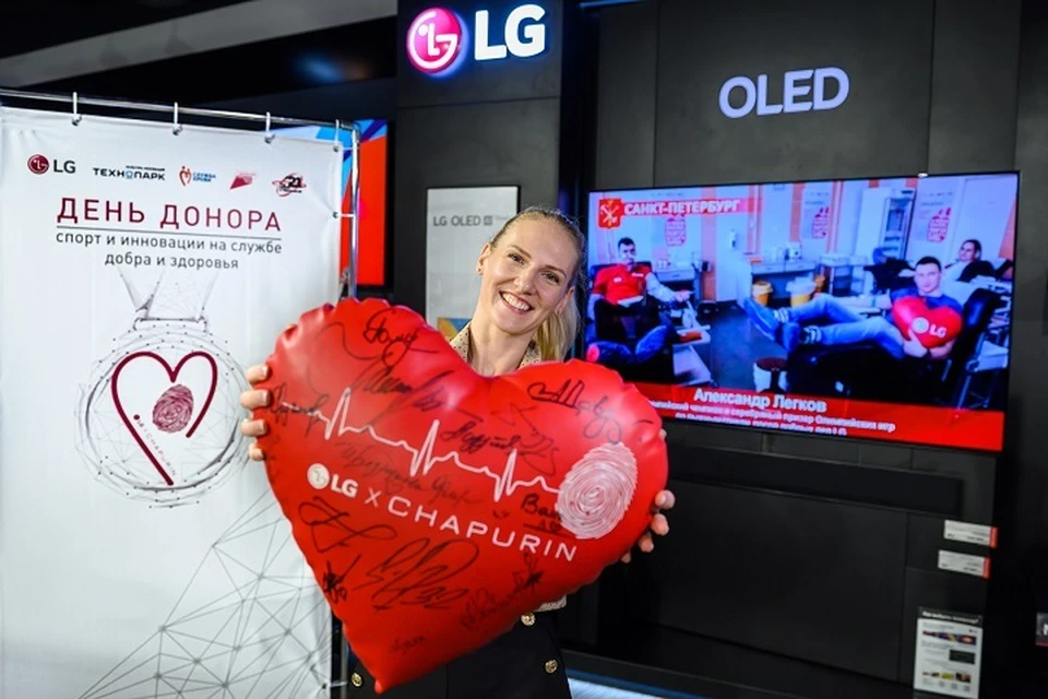Синхронистка Светлана Ромашина прежде не была донором. Фото: пресс-служба LG