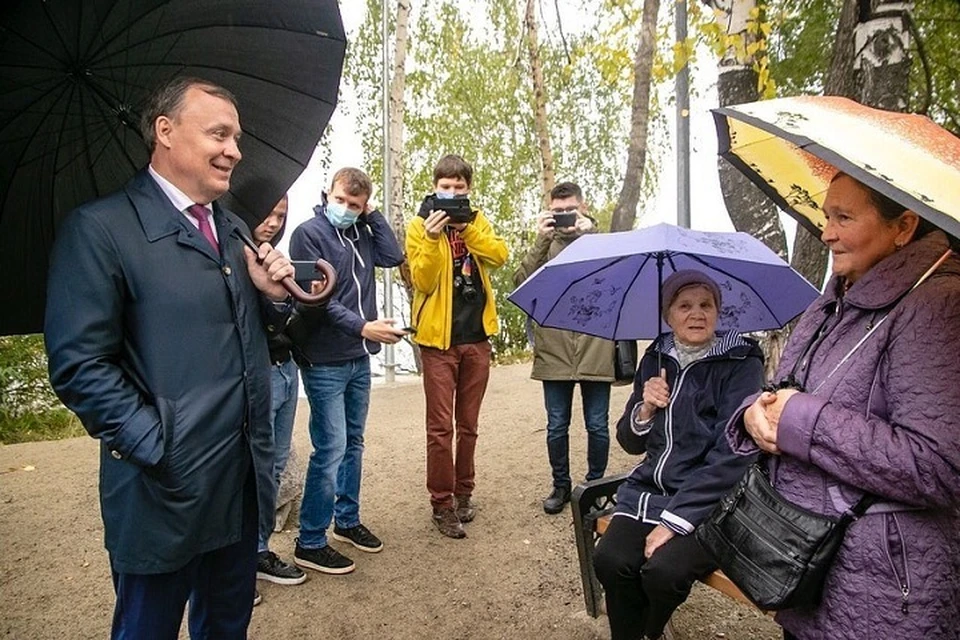 Мэр пообщался с жителями в Шарташском лесопарке Фото: instagram.com/glava.ekb