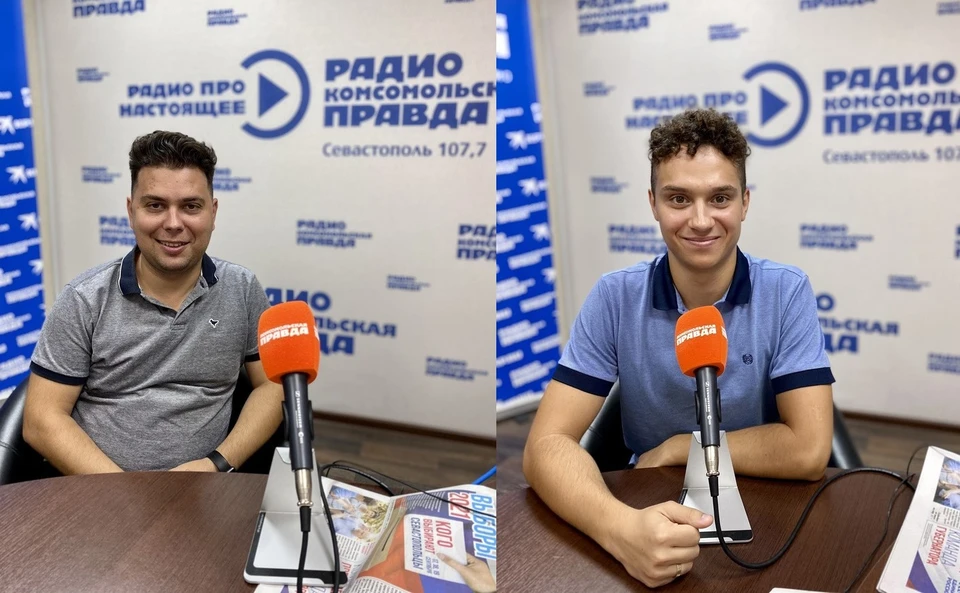 Вадим и Александр Елизаровы в студии радио «Комсомольская Правда»