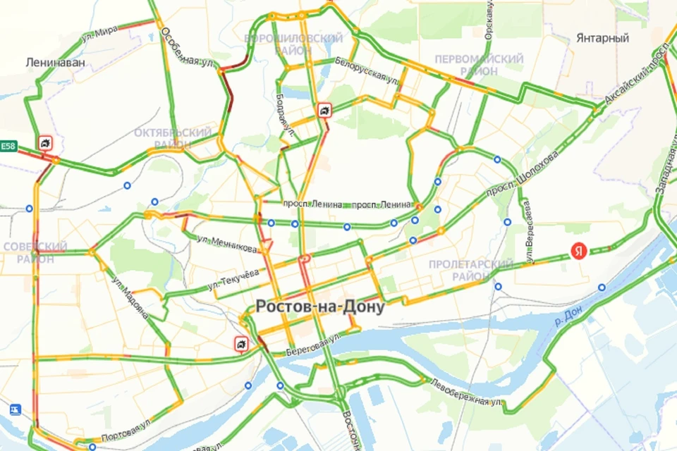Вечерние пробки в Ростове