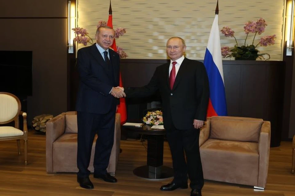 Путин и Эрдоган не будут обсуждать Крым на переговорах в Сочи Фото: пресс-служба президента Турции