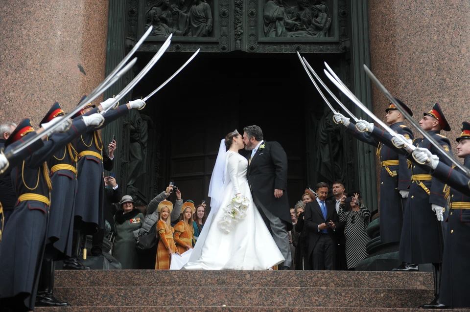 Венчание князя Георгия Романова состоялось в Санкт-Петербурге.
