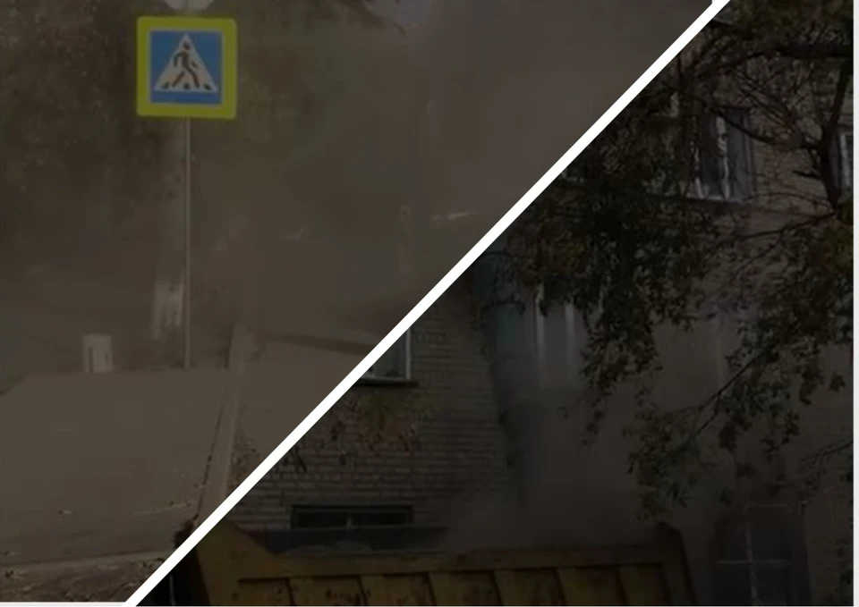 Черное облако пыли окутывает больницу несколько недель. Фото: читатель КП