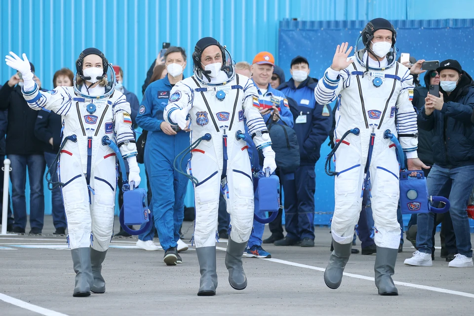 5 октября состоялся исторический старт первого в истории космического киноэкипажа. Фото: Валерий Шарифулин/ТАСС