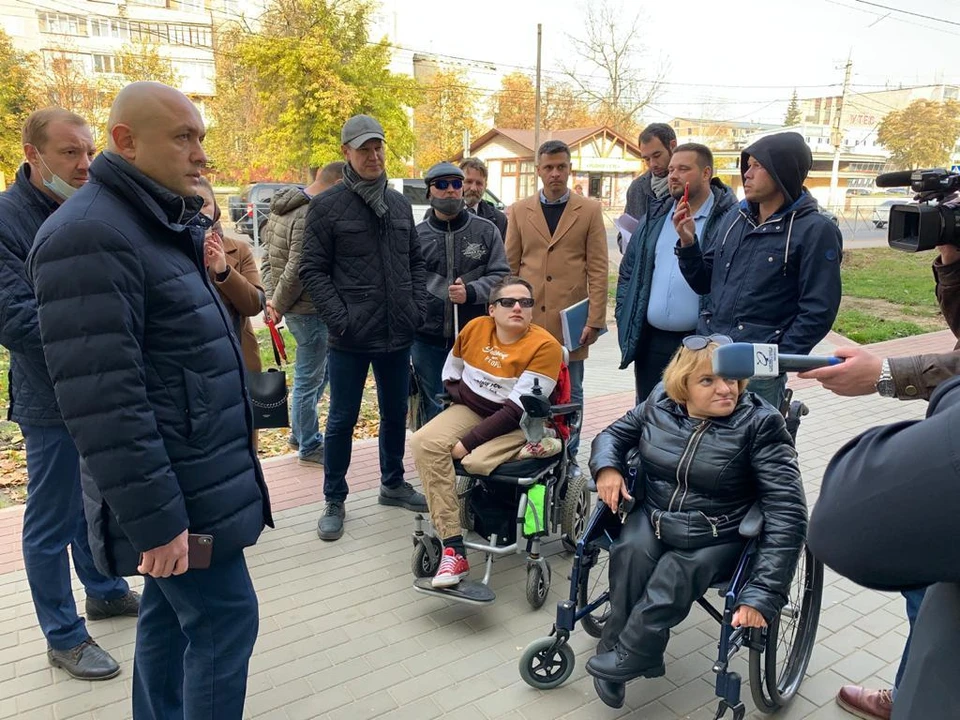 Комиссия не приняла ремонт Октябрьской улицы в Орле. Фото: пресс-служба администрации города