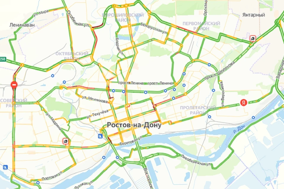 Вечерние пробки в Ростове