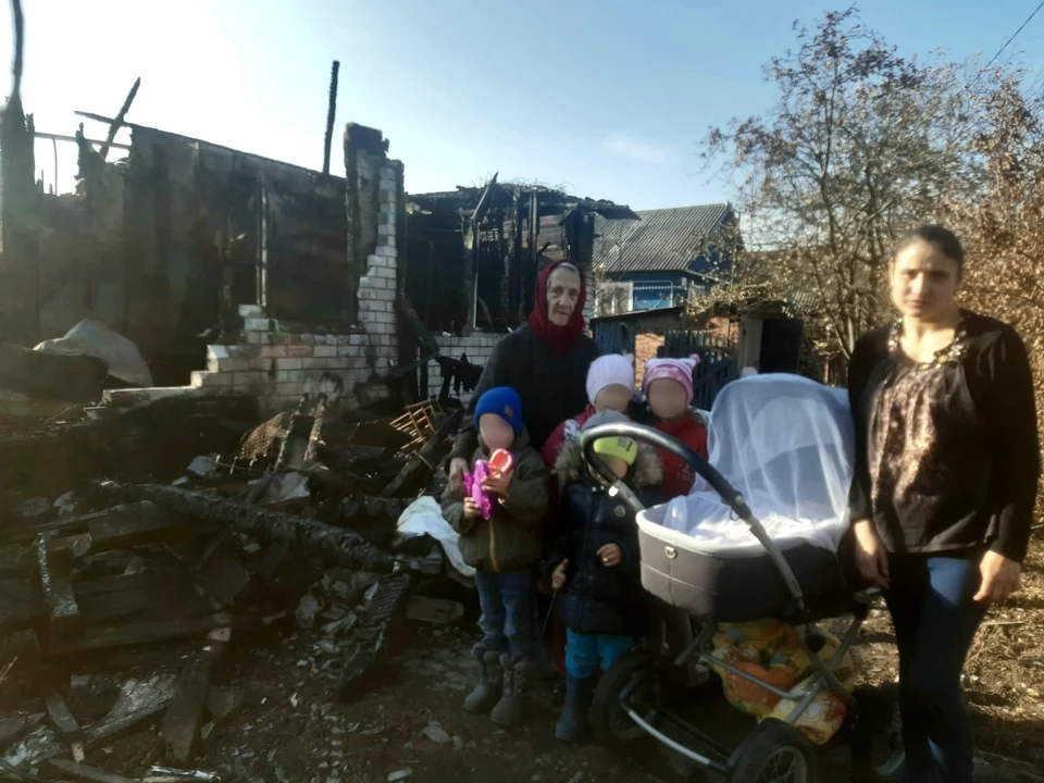 В Рязани объявили сбор помощи для многодетной семьи погорельцев.