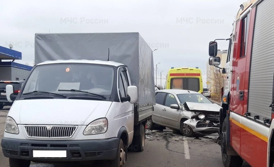 Фото с места аварии.