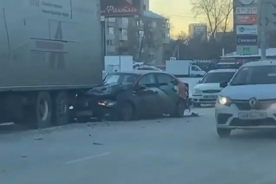 В аварии никто не пострадал Фото: скришот с видео