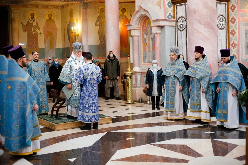 В Софийском соборе молебен отслужил митрополит Самарский и Новокуйбышевский Сергий / Фото: Самарская митрополия