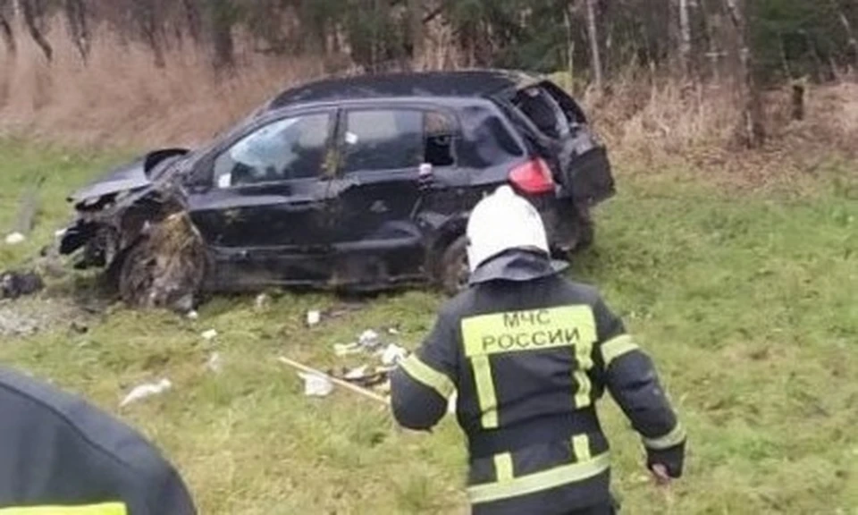 Трасса А108. Авария случилась неподалеку от границы Калужской и Московской областей.