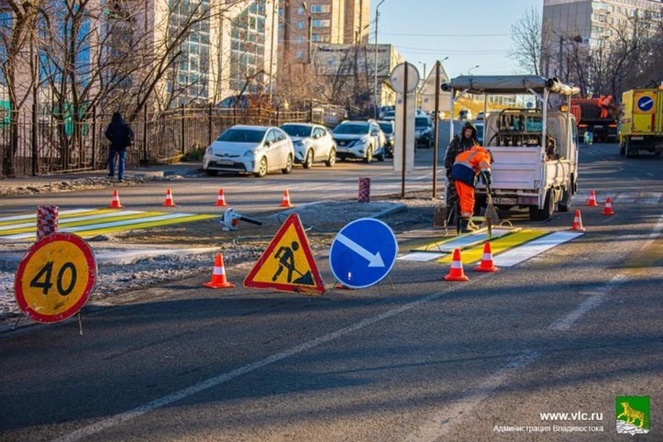 Во Владивостоке завершается благоустройство улично-дорожной сети в Ленинском районе. Фото: Анастасия Котлярова, администрация города.