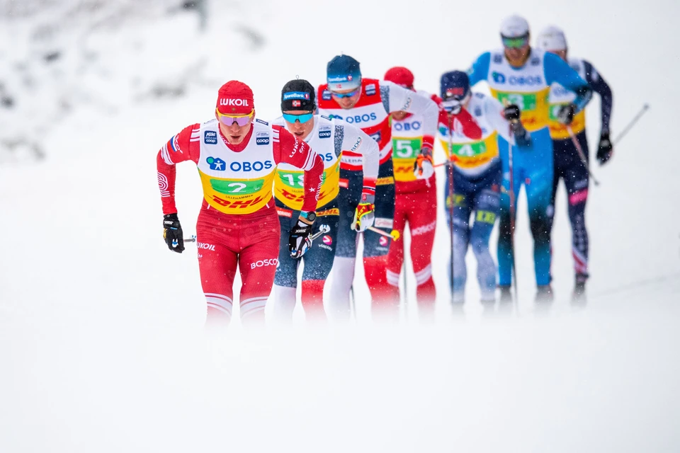 Мужская сборная России заняла второе место в смешанной эстафете на втором этапе Кубка мира по лыжным гонкам