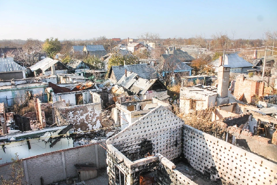 Военные действия принесли в Донбасс массовые разрушения