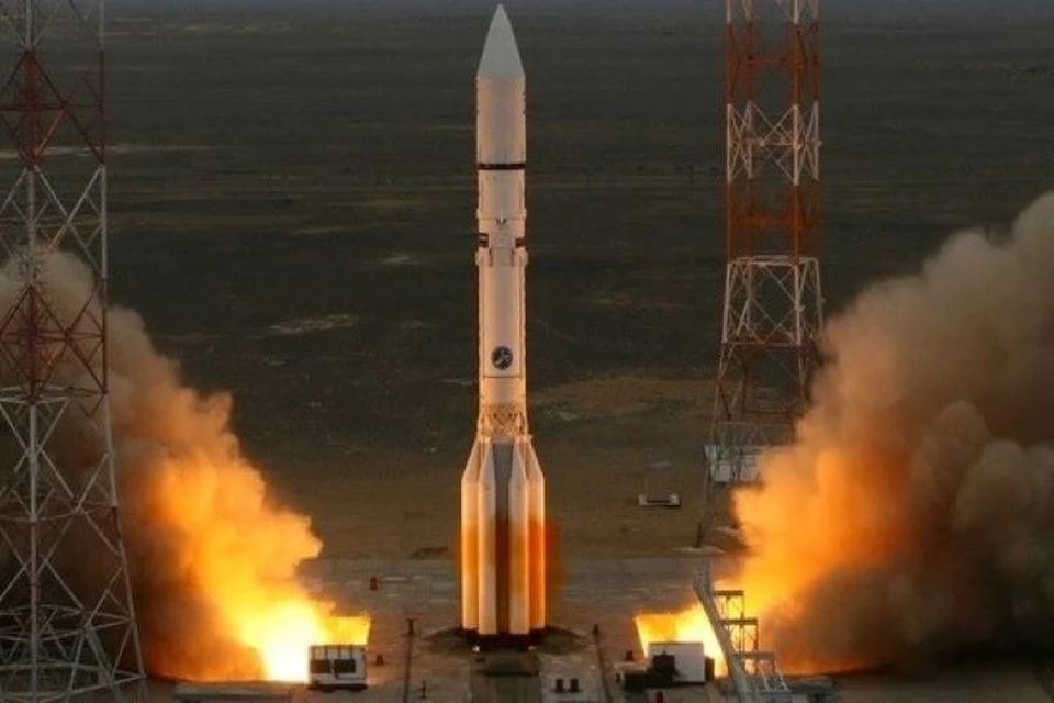 Ракета-носитель «Протон-М» с двумя спутниками стартовала с космодрома Байконур Фото: сайт "Роскосмоса"