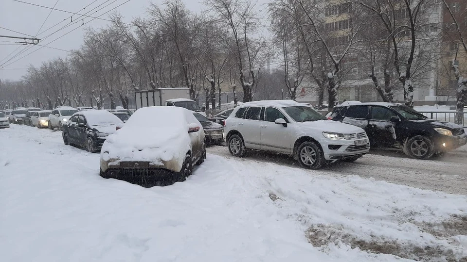 В среду в Волгограде весь день были 10-балльные пробки