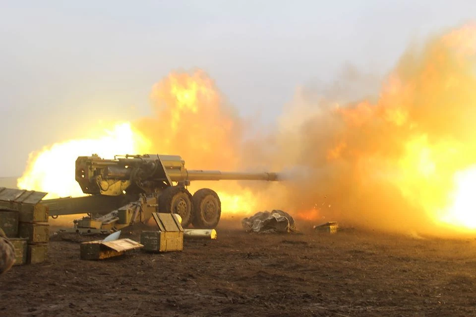 Всего по населенным пунктам Республики было выпущено 15 403 боеприпаса. Фото: штаб ООС