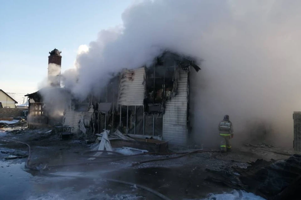 Предварительная причина пожара в Хомутово 1 января названа