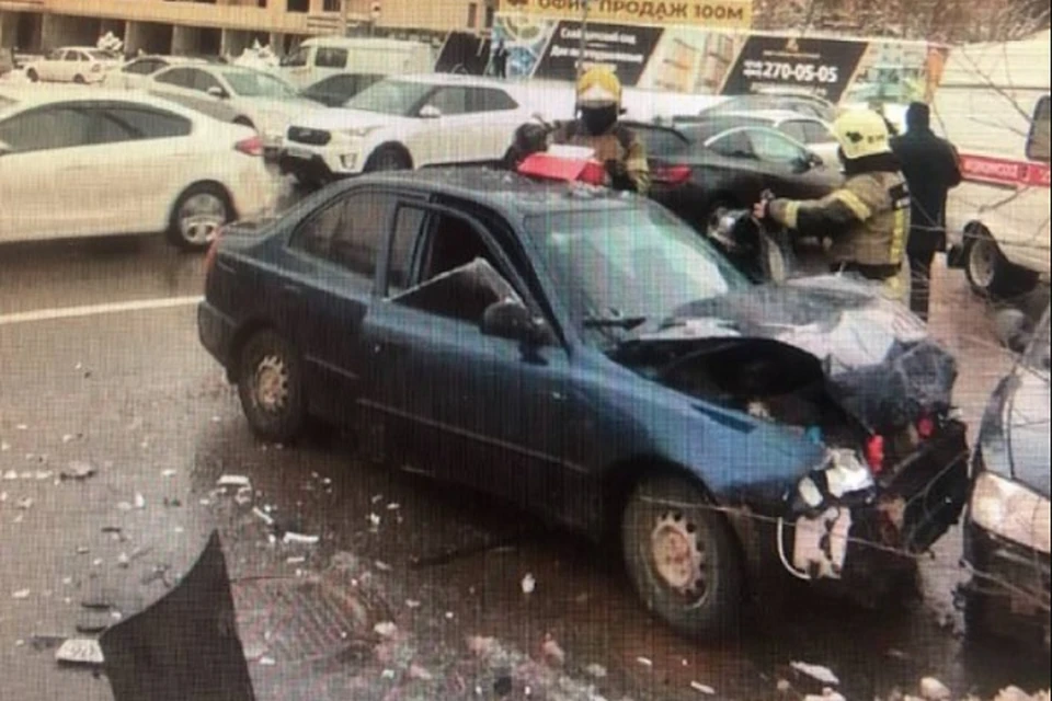 Столкнулись два автомобиля марки Hyundai Accent. Фото: отдел пропаганды УГИБДД.