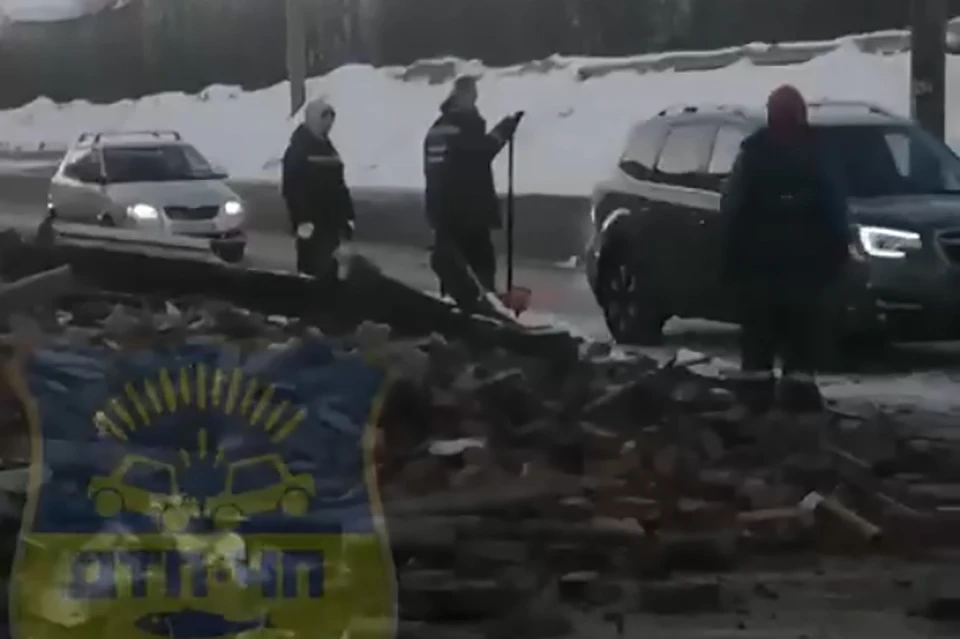 Прокуратура Октябрьского округа Мурманска проводит проверку по факту происшествия в Больничном городке. Фото: Скриншот видео.