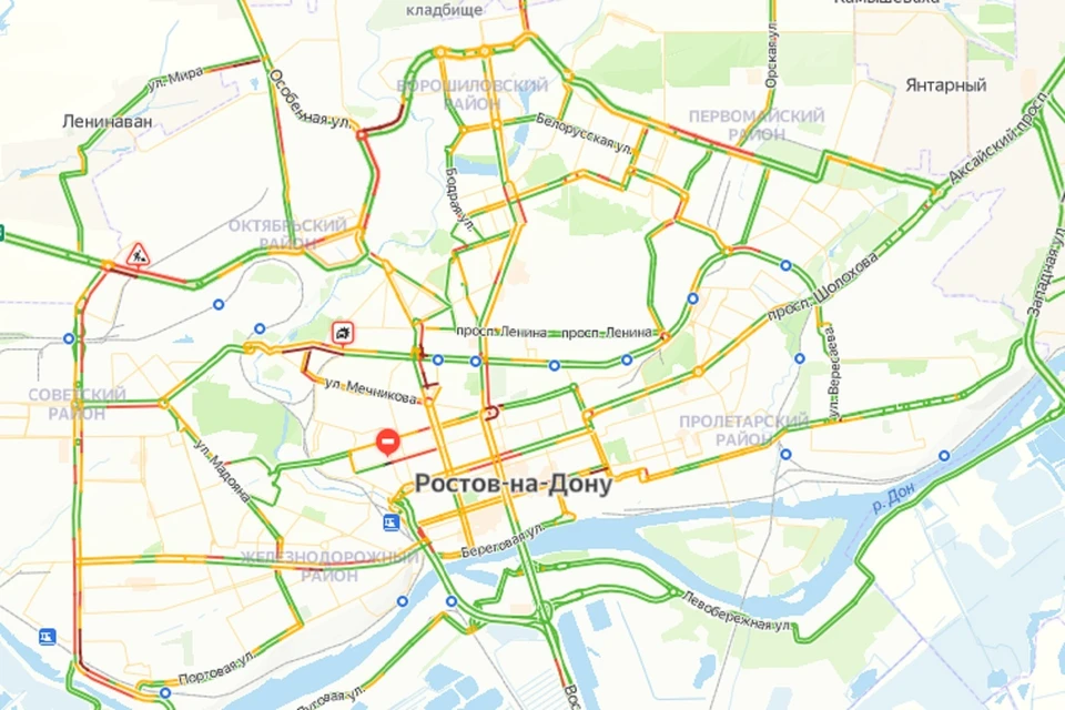 Вечерние пробки в Ростове