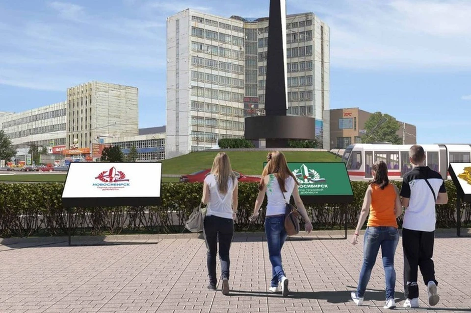 Стелу установят уже к осени. Фото: мэрия Новосибирска.