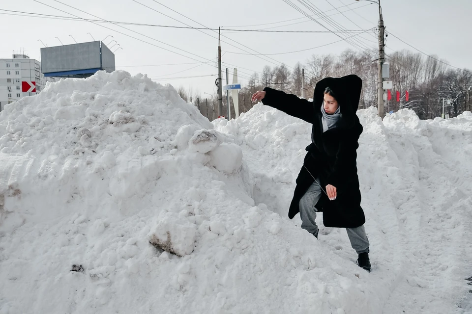 Жители Самары в шоке от снежных завалов в городе
