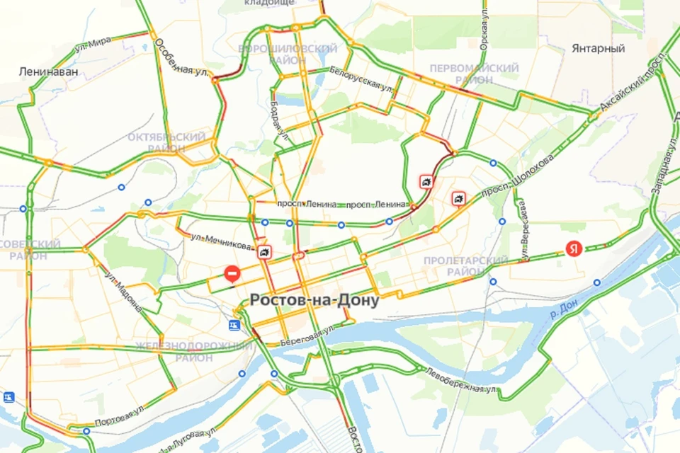 Вечерние пробки в Ростове